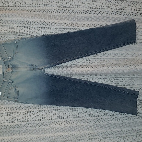 Lucky Brand Mid Rise Crop ombre Authentic Straight - Picture 1 of 8